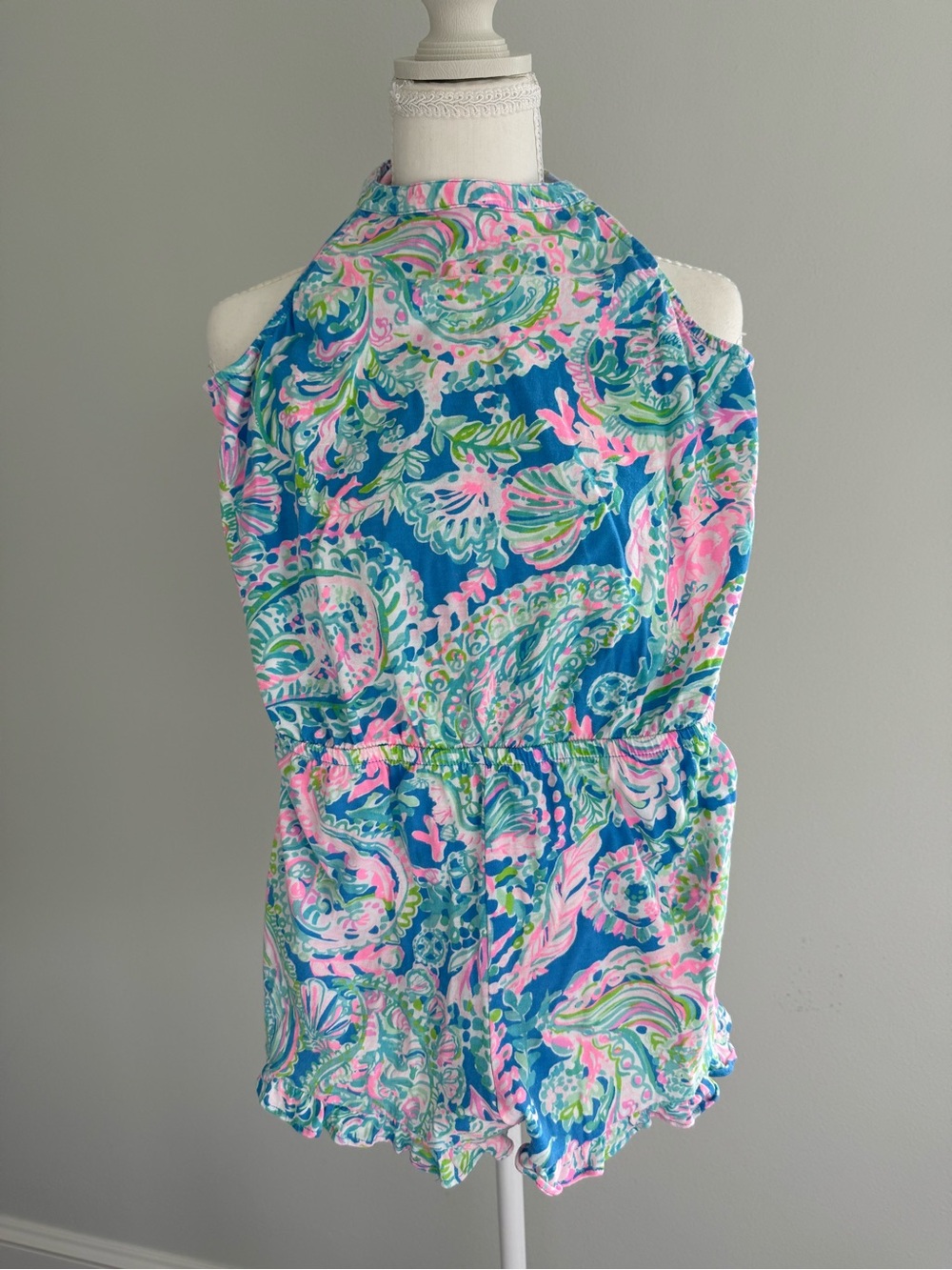 Lilly Pulitzer Girls Brienne Romper, XL (12-14)